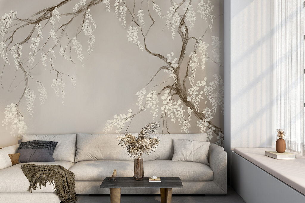 Hanging blossom branches — interior 3