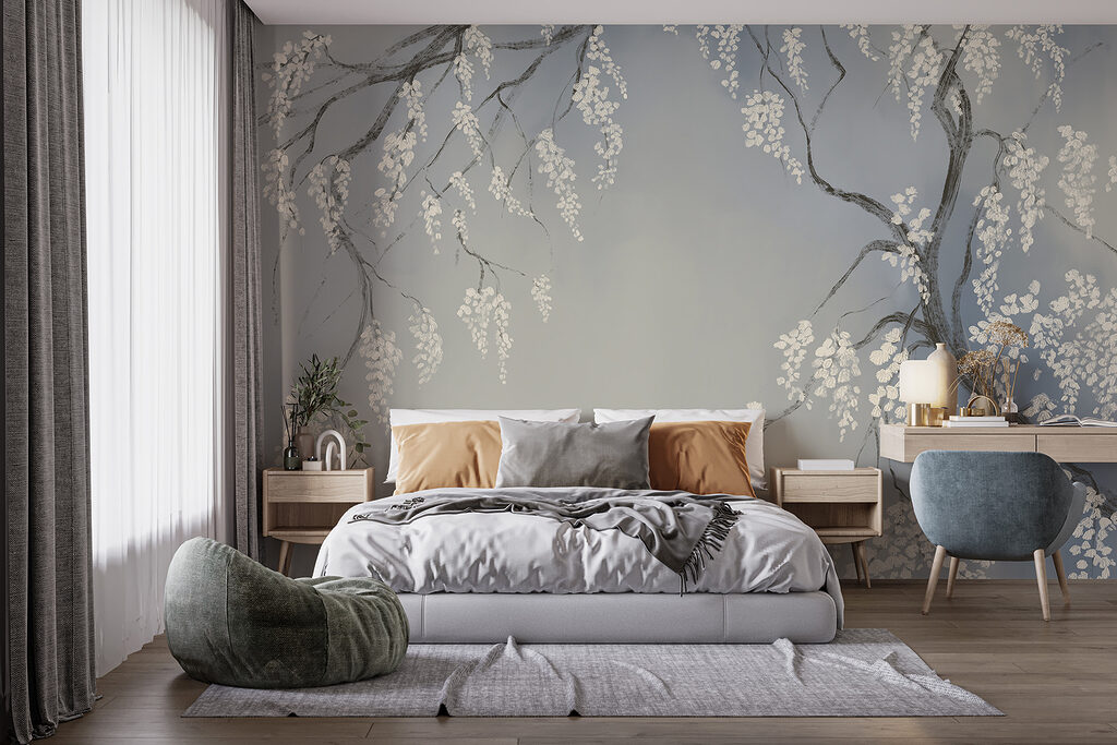 Blossom Branches in Light in an interior