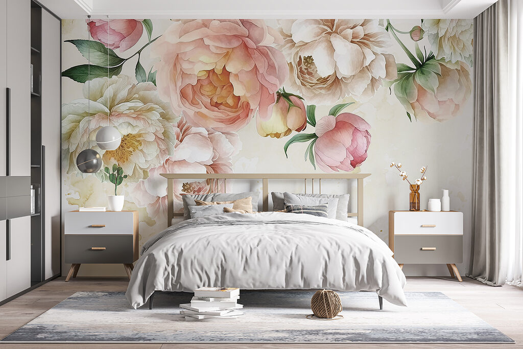 Peonies along the top — interior 5