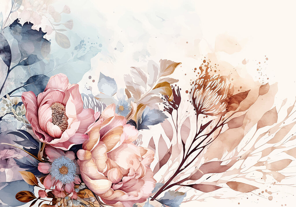 Painted Garden Bouquet — full design