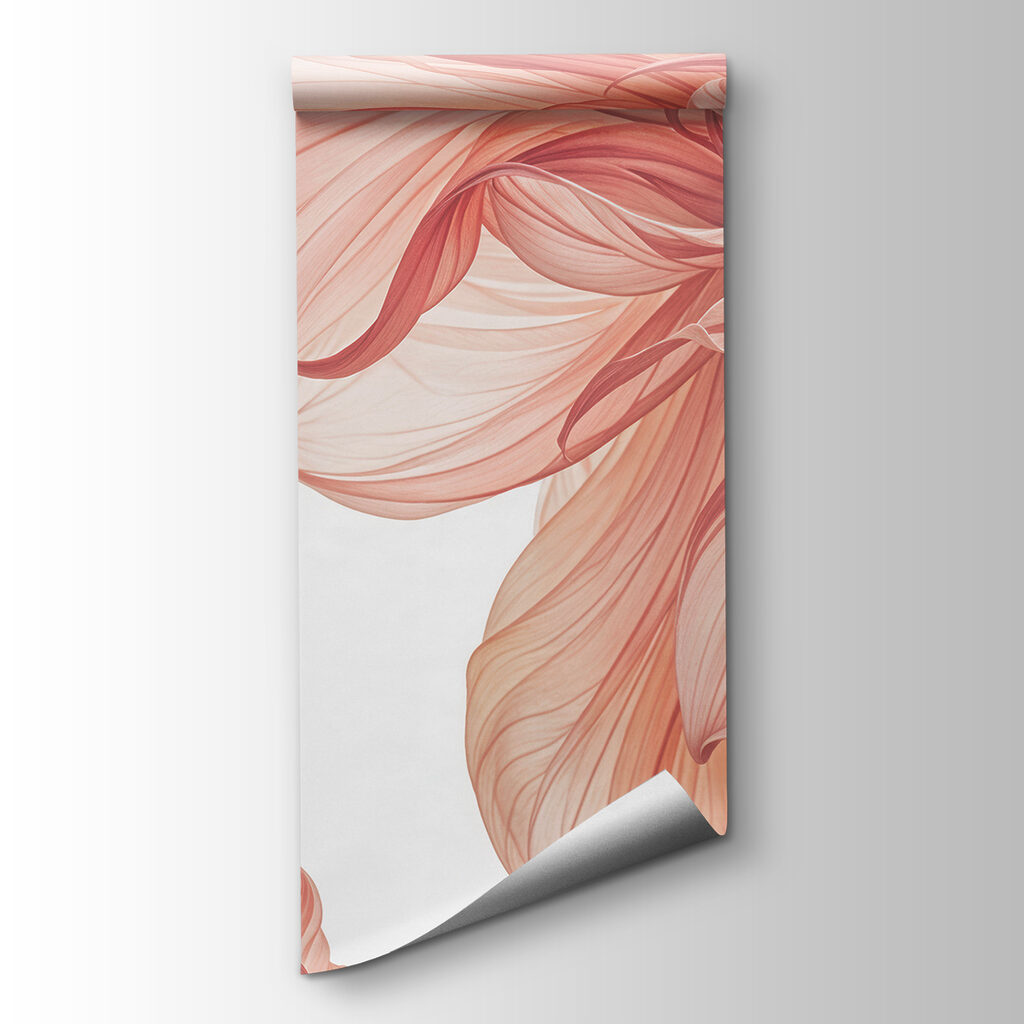 Veined flower in salmon — product view