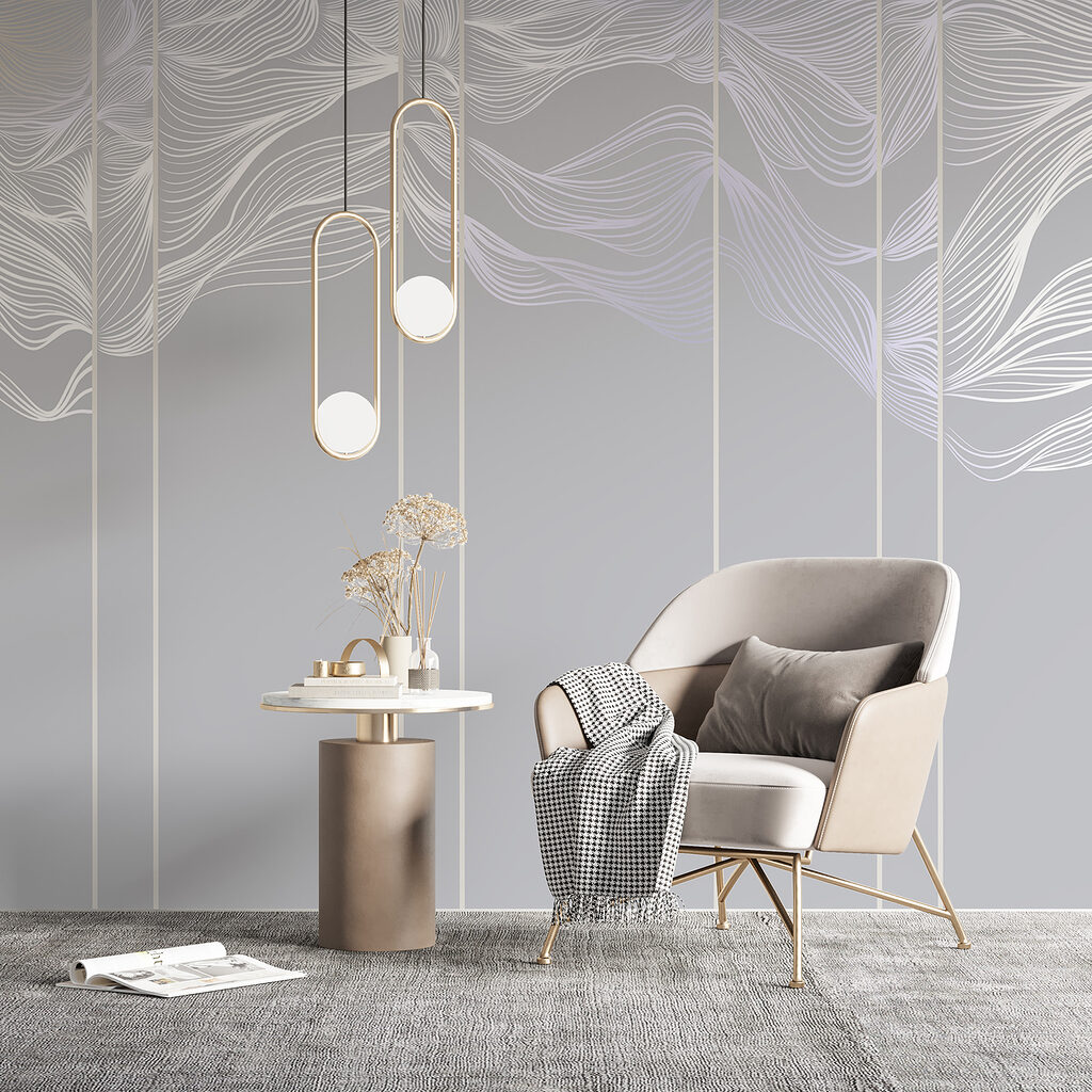 Leaves Along Fine Stripes — interior 4