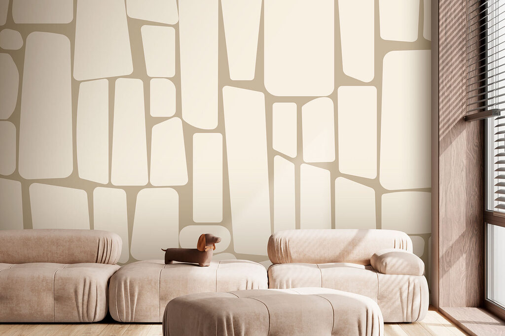 Interlocking stone shapes — interior 2