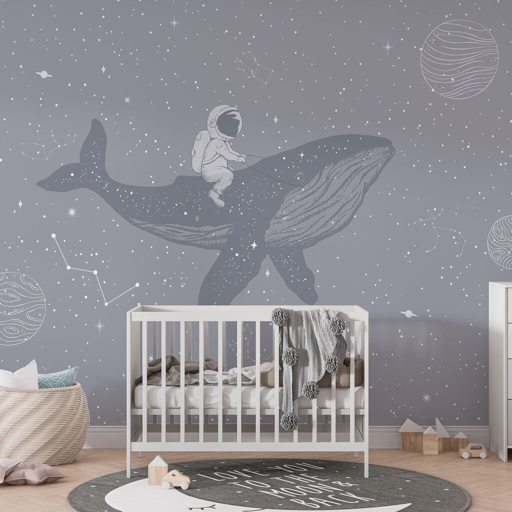 Astronaut on a whale — interior 2