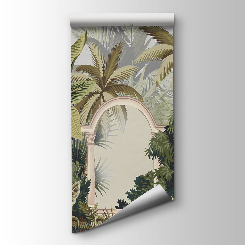 Palms between garden arches — product view