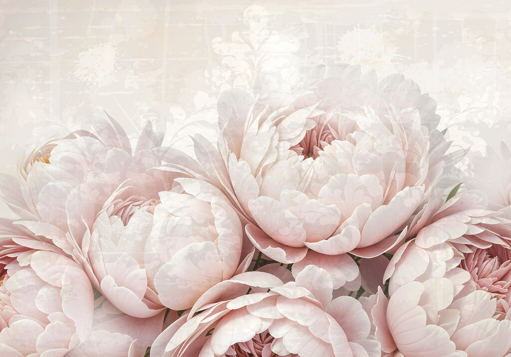 Layered peony petals — full design