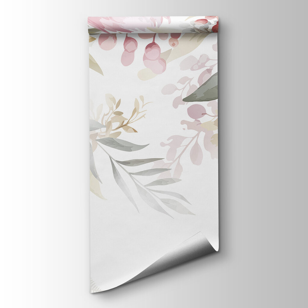 Pink flowers hanging above — product view