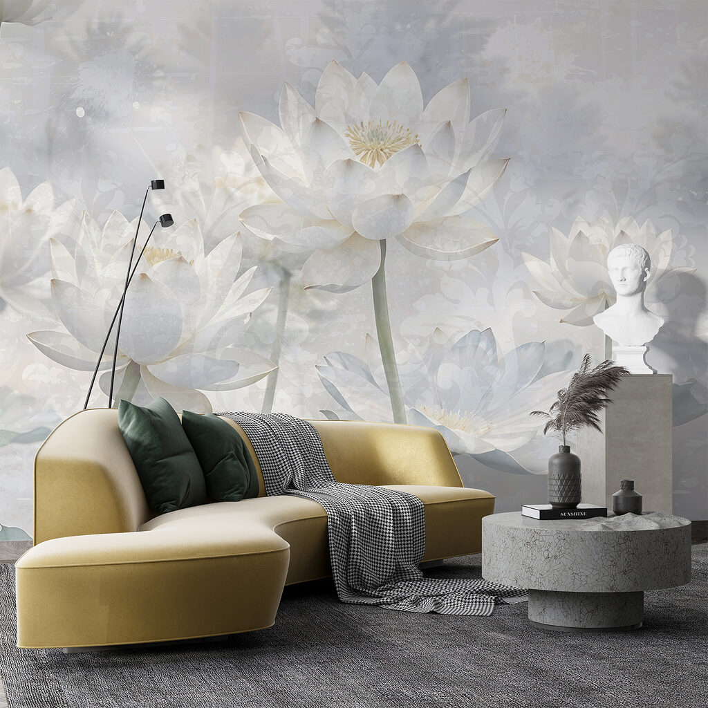 Lotus on slender stems — interior 3