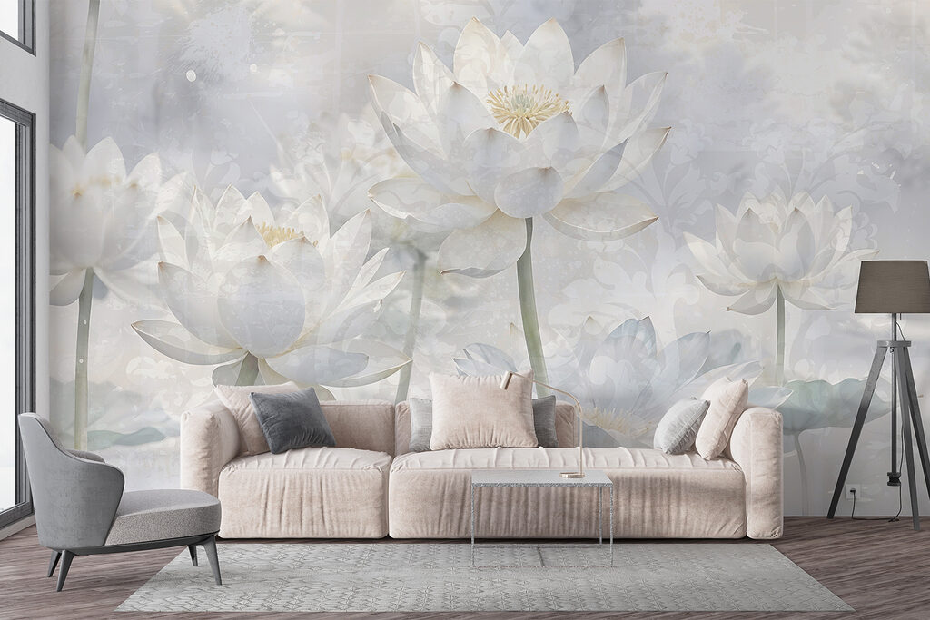 Lotus on slender stems — interior 5