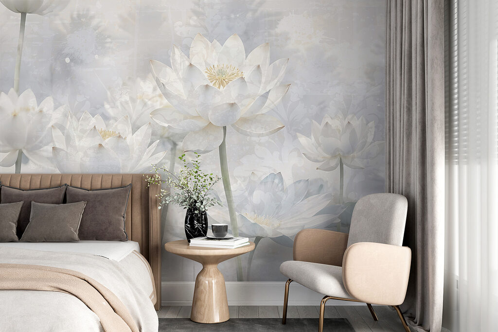 Lotus on slender stems — interior 6