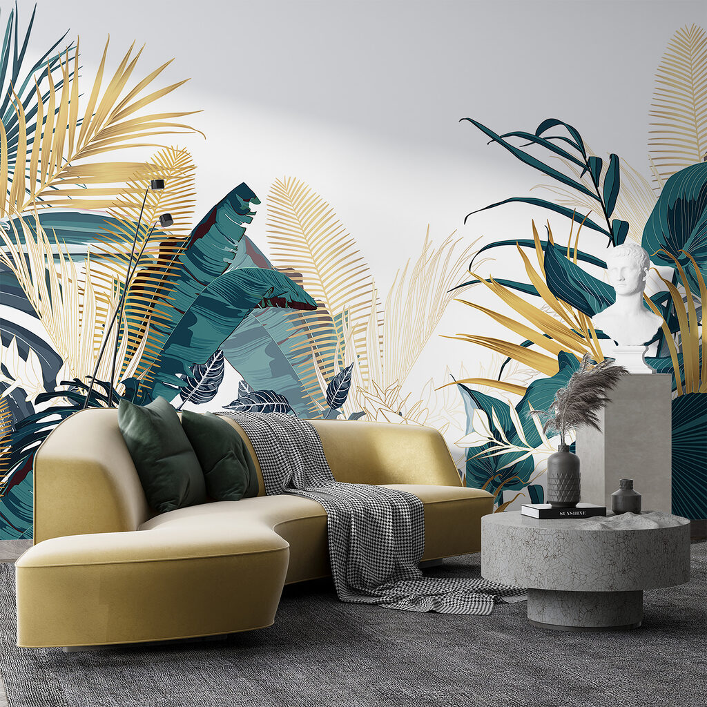 Leaf fans with gold — interior 5