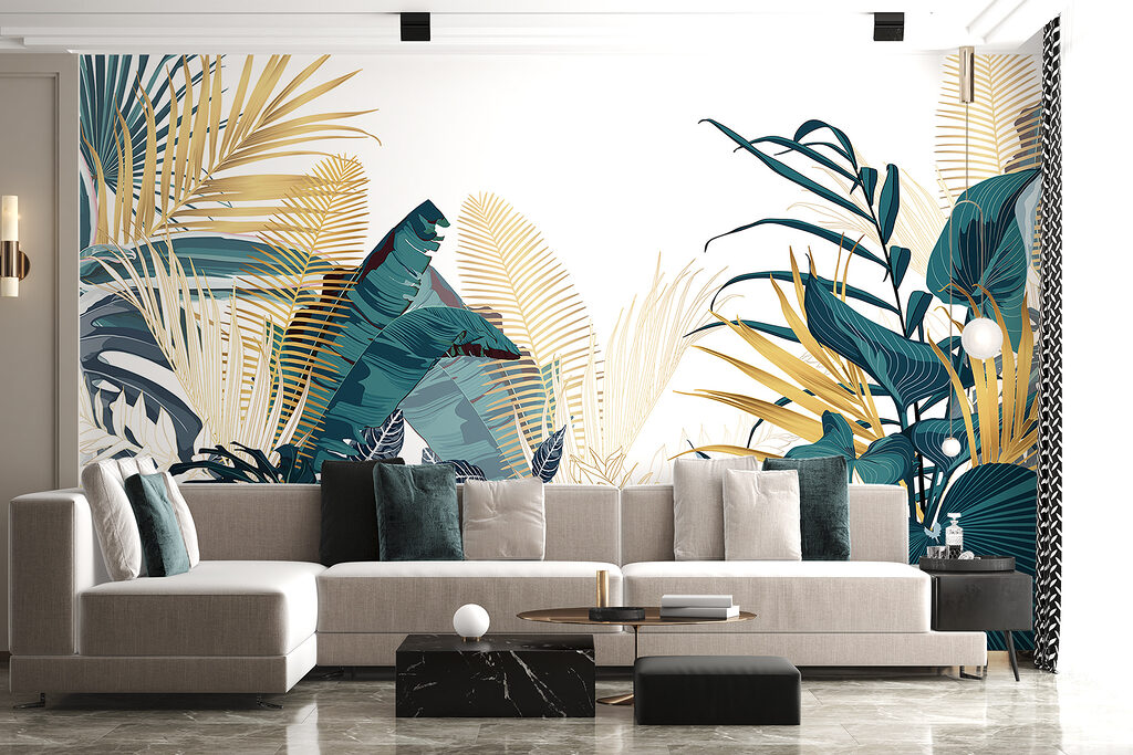 Leaf fans with gold — interior 6