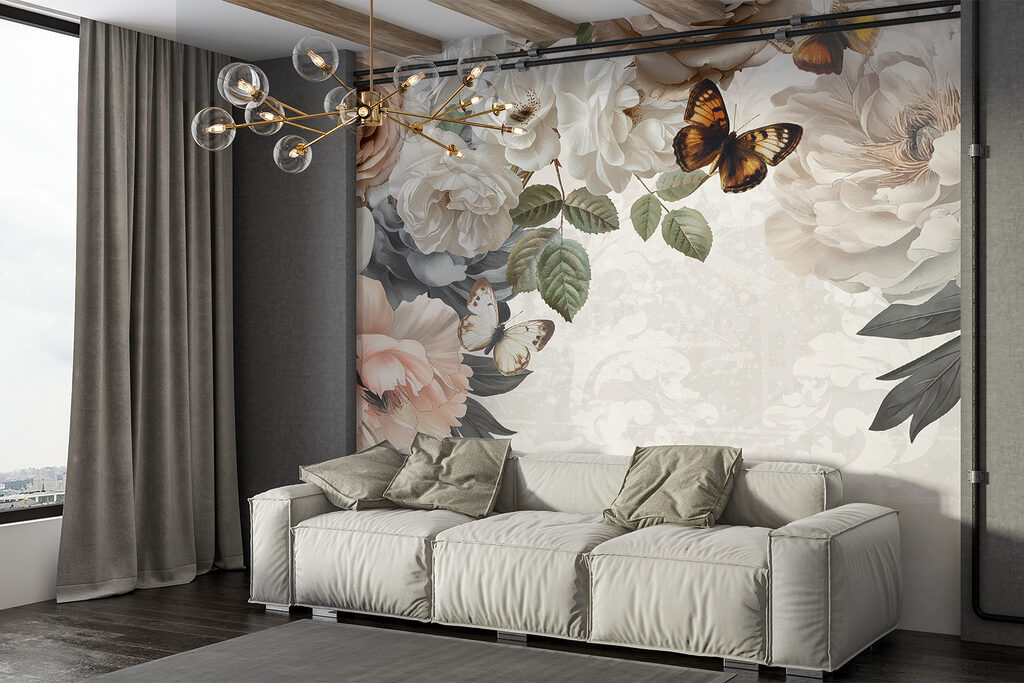 Butterflies among soft flowers — interior 5