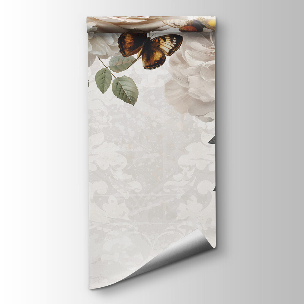 Butterflies among soft flowers — product view