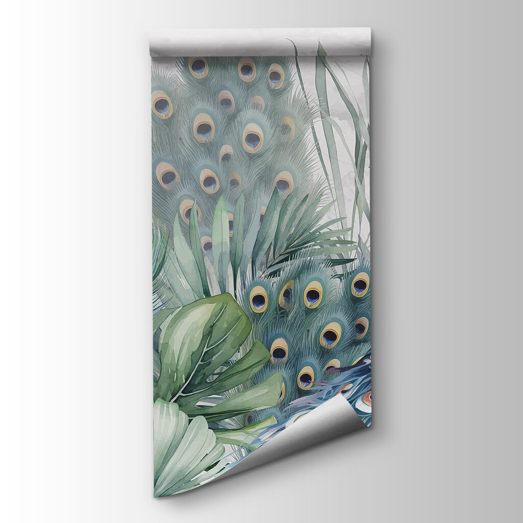 Peacock among feathers — product view