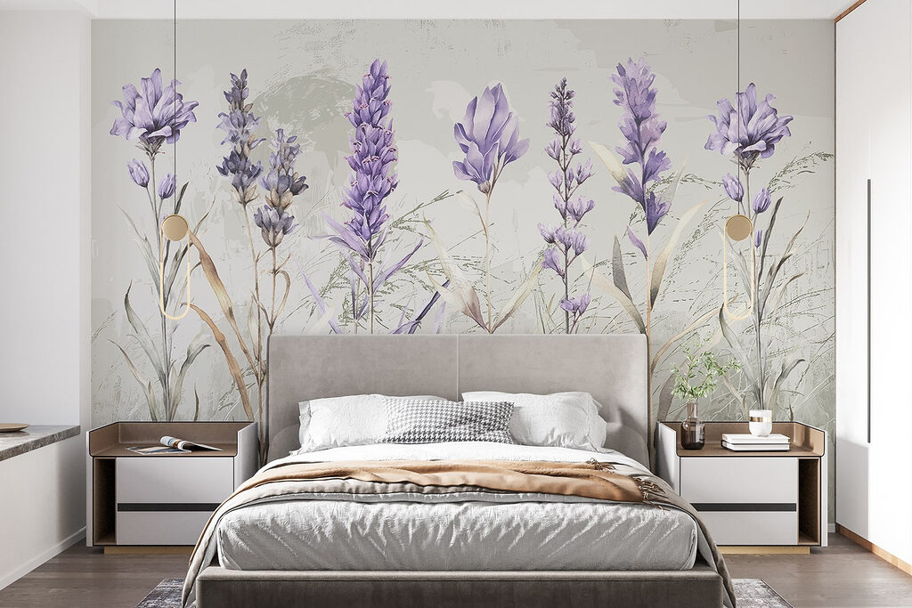 Purple wildflowers and grasses — interior 1