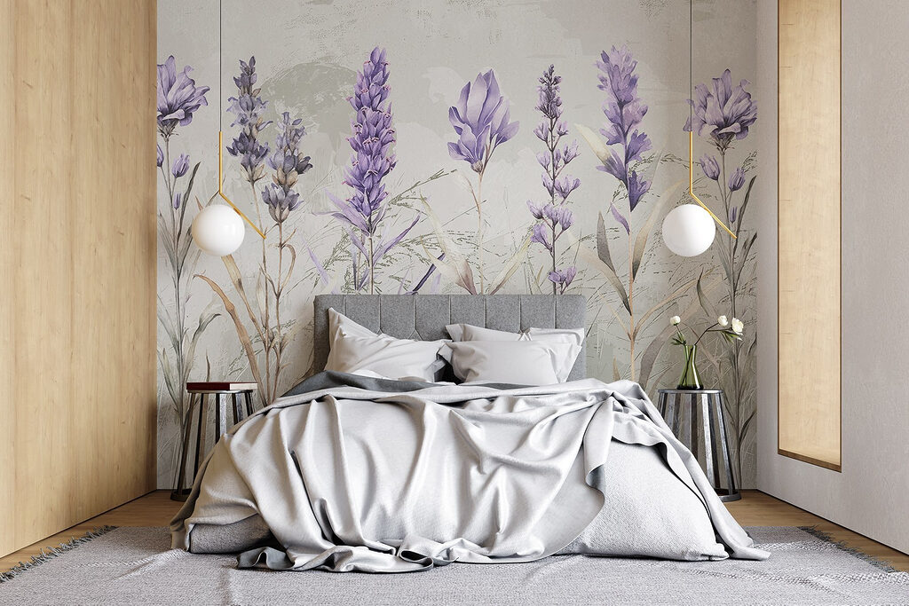Purple wildflowers and grasses — interior 2