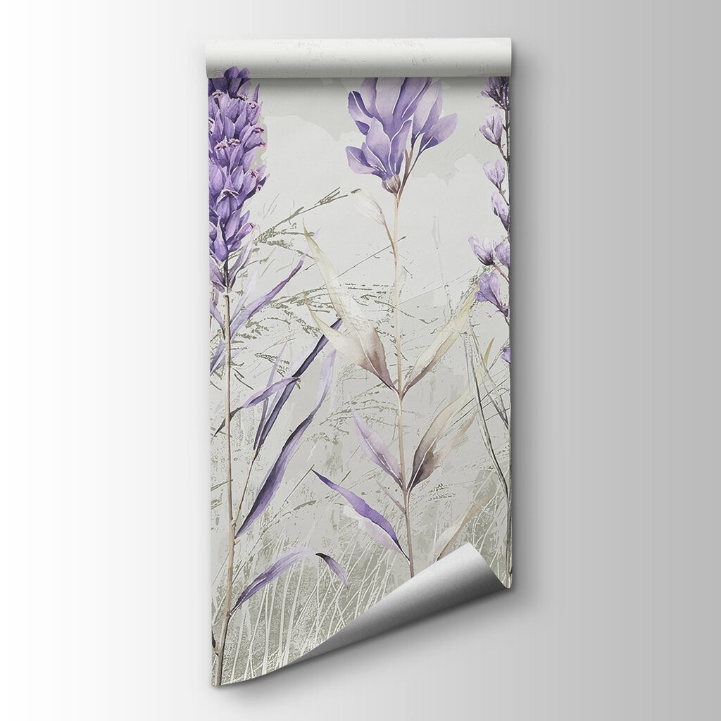 Purple wildflowers and grasses — product view