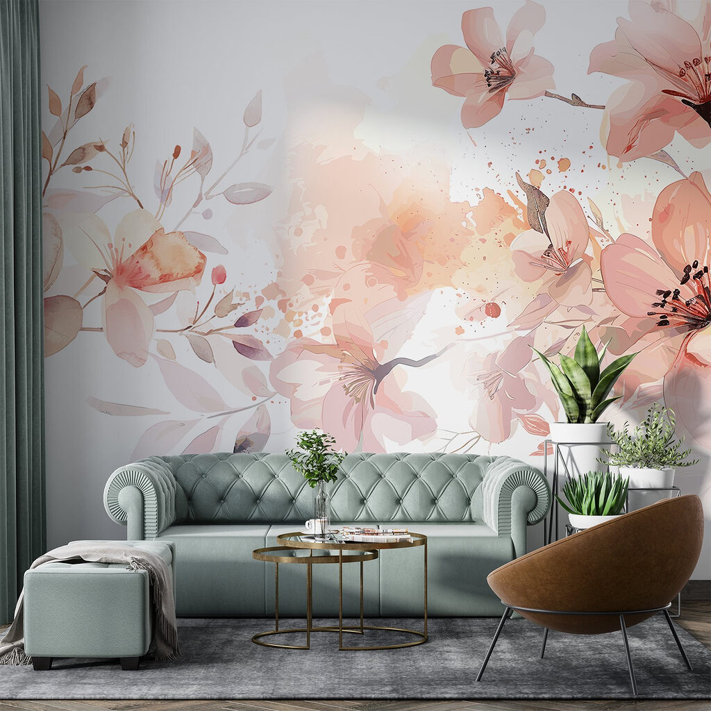 Watercolour Blossom Border — interior 5