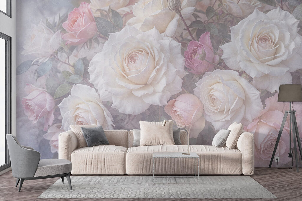 Pink roses in mist — interior 2