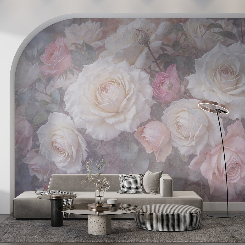 Pink roses in mist — interior 5