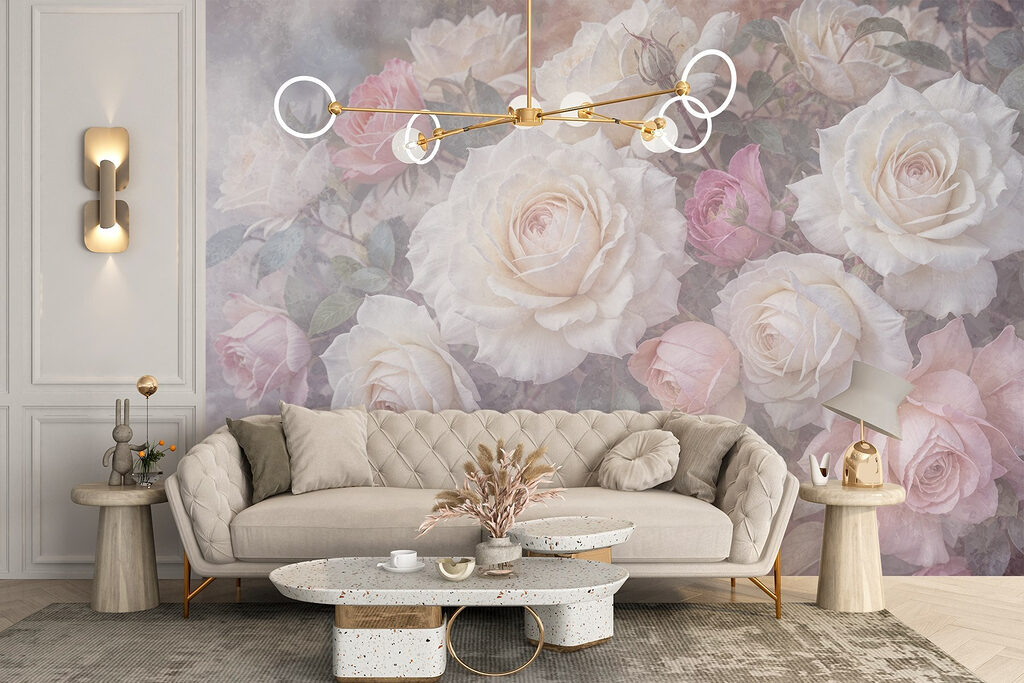Pink roses in mist — interior 6