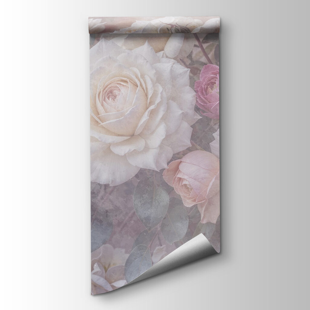 Pink roses in mist — product view