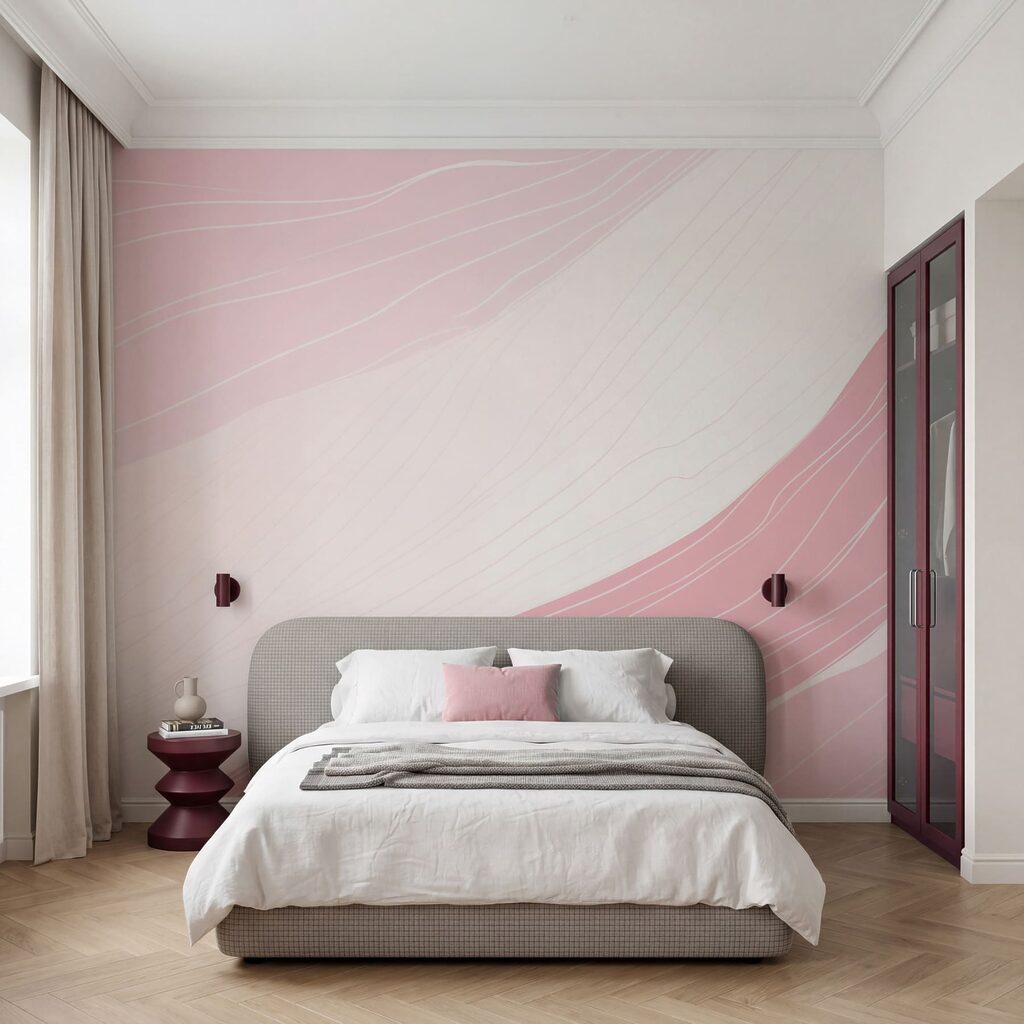 Pink bands, white lines — interior 2