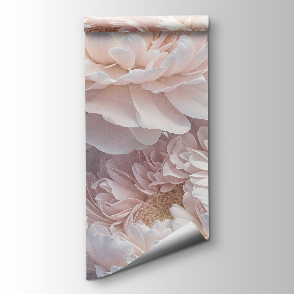 Pink peonies on anthracite — product view