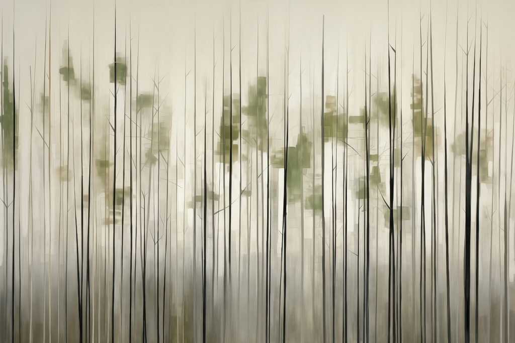 Green stems, paint specks — full design