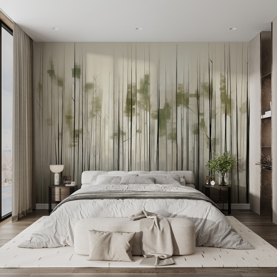 Green stems, paint specks — interior 2