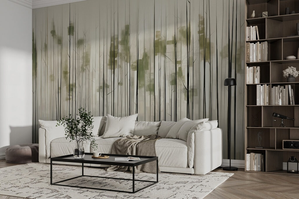 Green stems, paint specks — interior 3