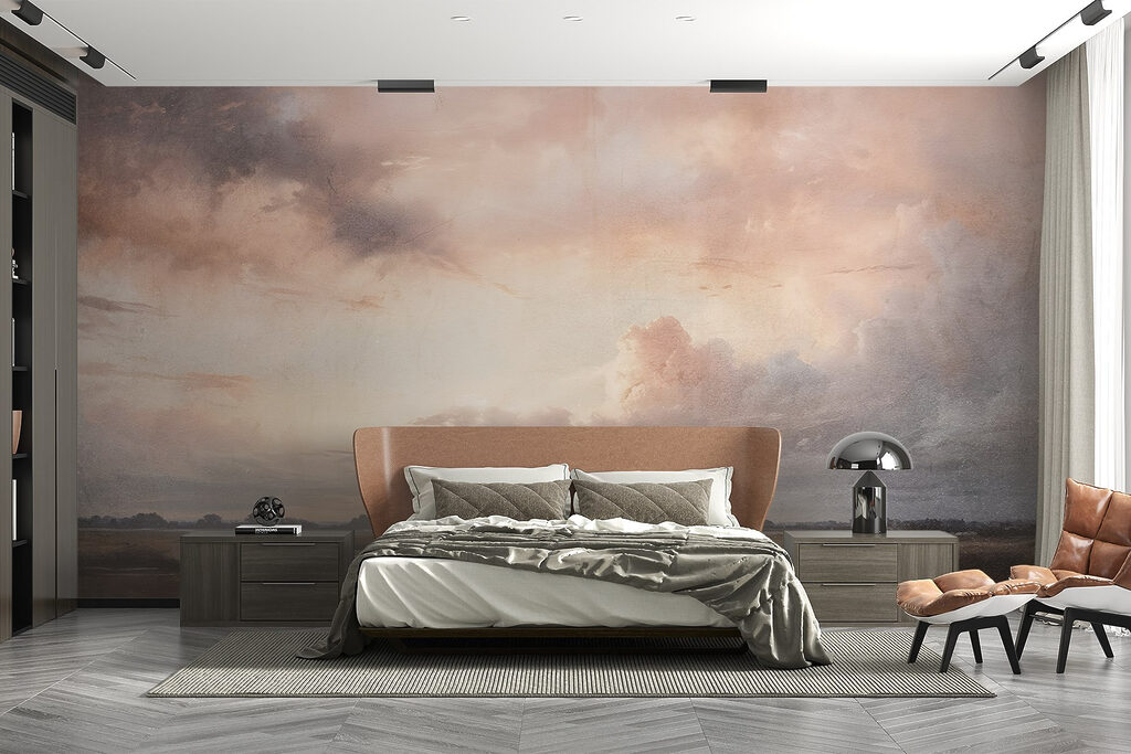 Evening clouds over water — interior 1