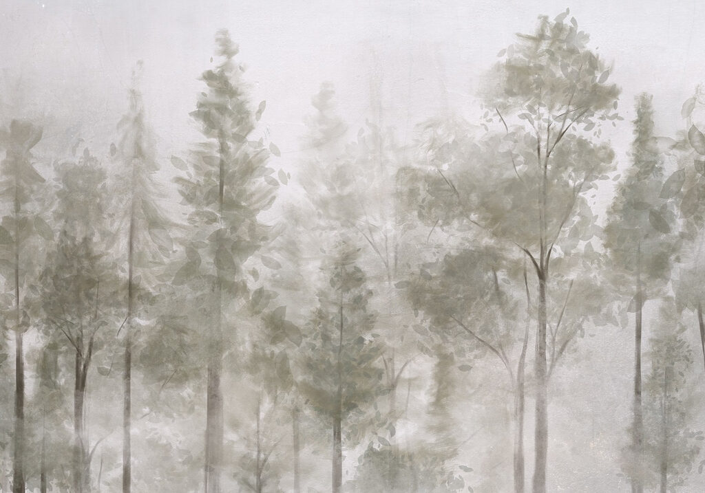 Light trunks in mist — full design