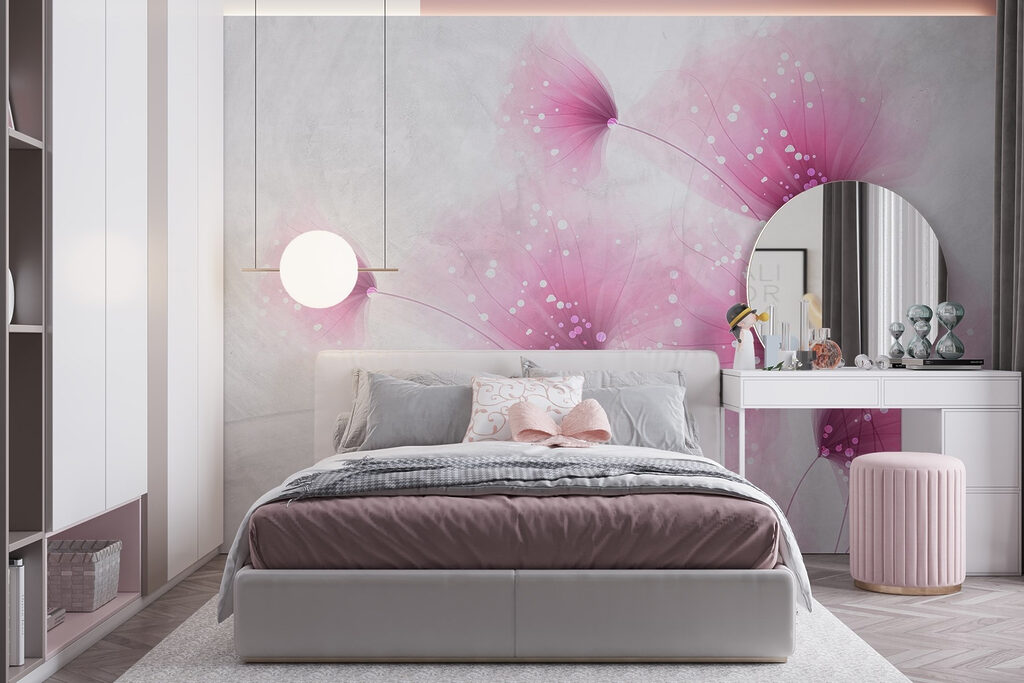 Pink fluff, light specks — interior 3