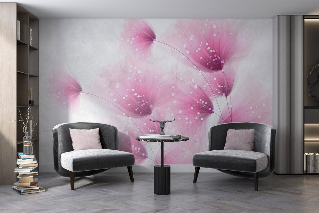 Pink fluff, light specks — interior 6