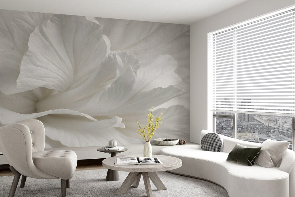 Close-up white flower — interior 3