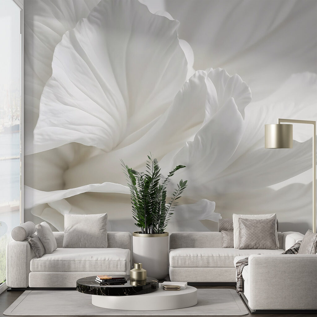 Close-up white flower — interior 4