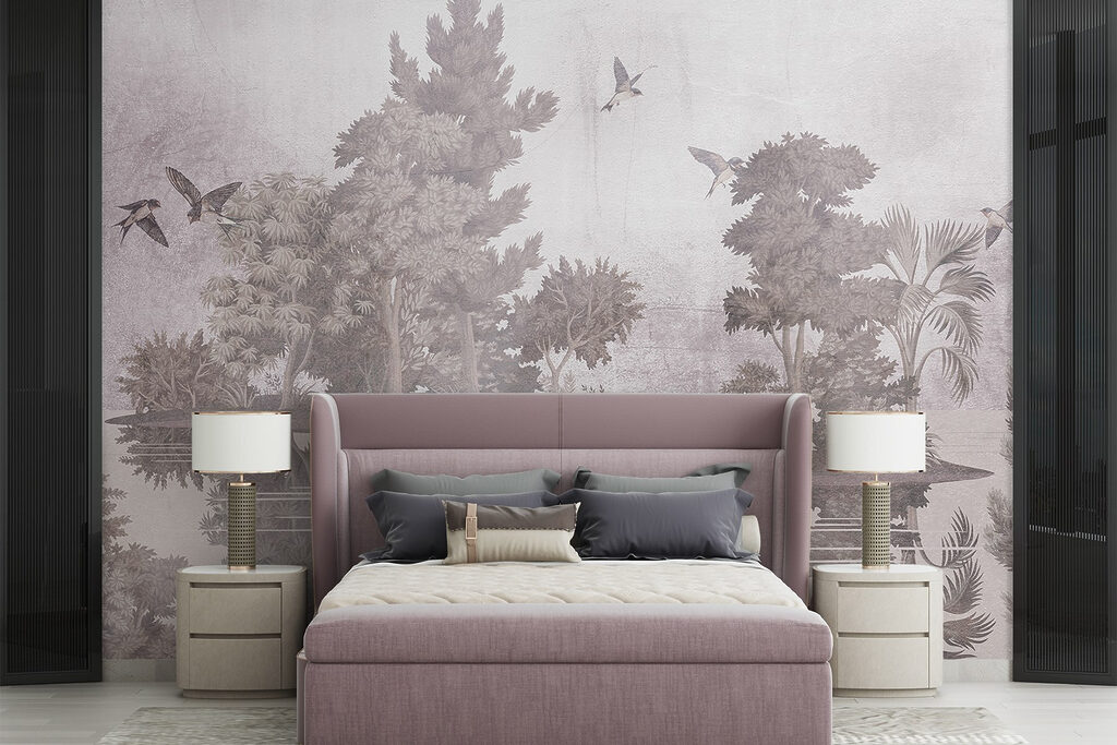 Birds over wooded islands — interior 1