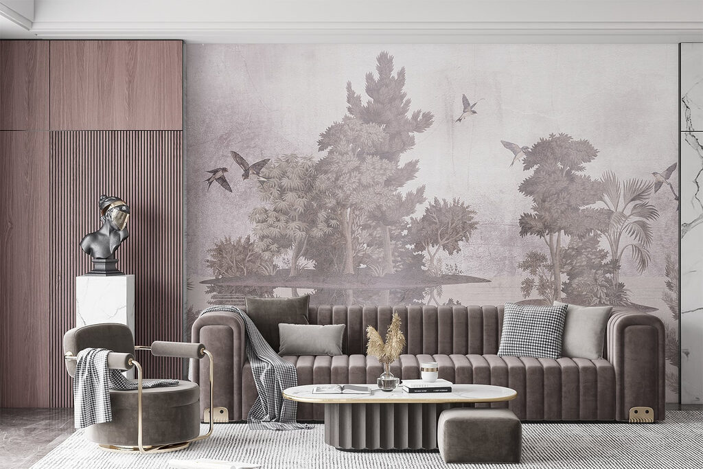 Birds over wooded islands — interior 3