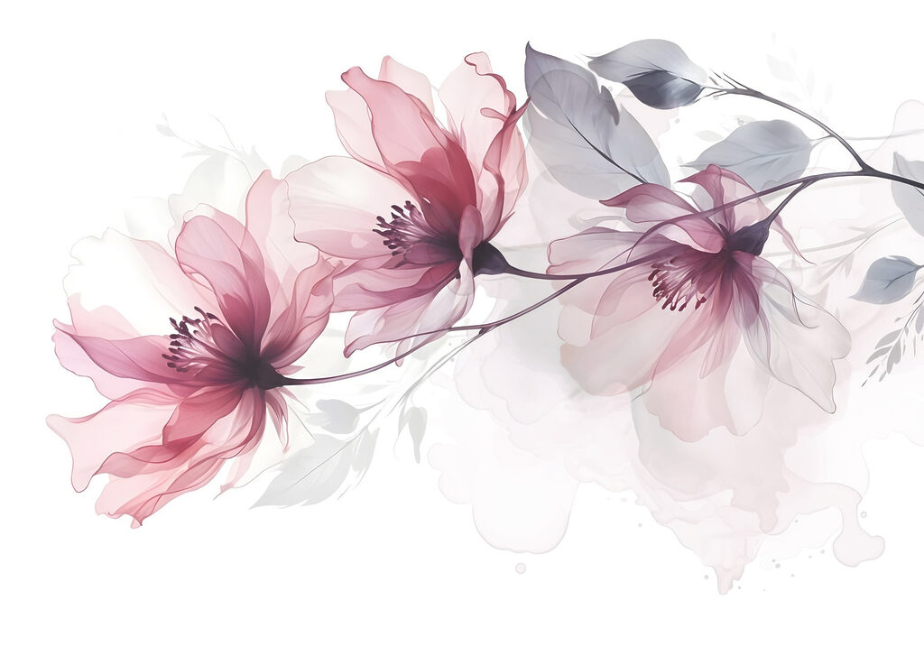 Blossom Brushstrokes — full design