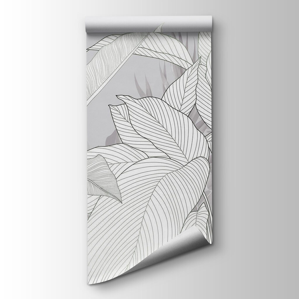 White leaves with veins — product view