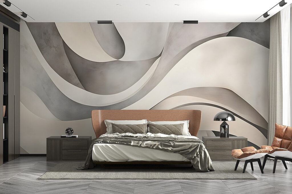 Flowing bands with shadows — interior 1