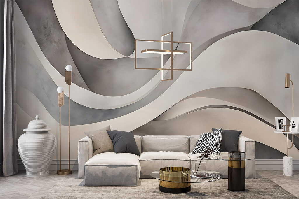 Flowing bands with shadows — interior 3