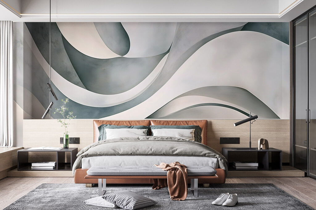 Curves in Folded Light in an interior