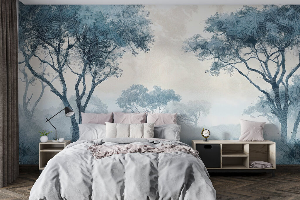 Tree crowns above grassland — interior 1