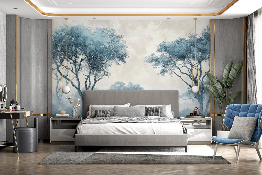 Tree crowns above grassland — interior 2