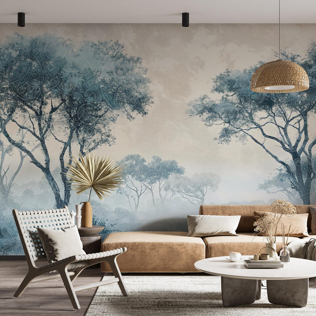 Tree crowns above grassland — interior 3