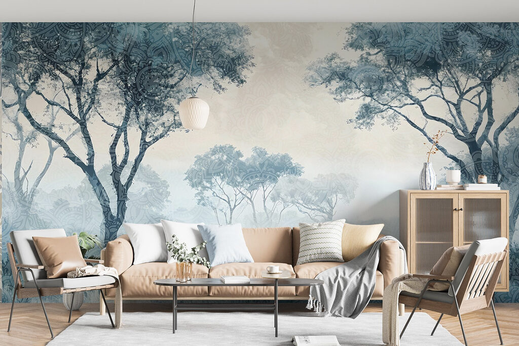 Tree crowns above grassland — interior 4