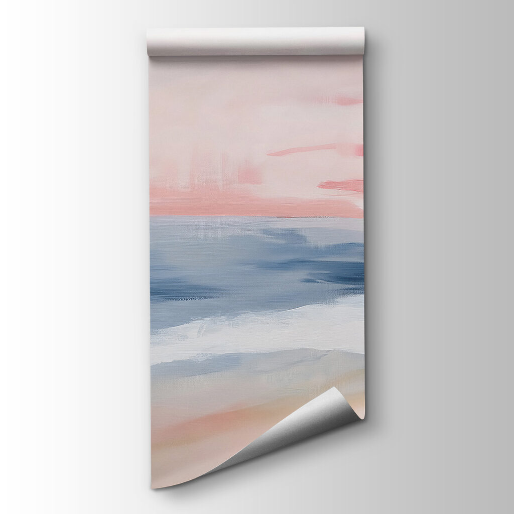Pink sky over sea — product view